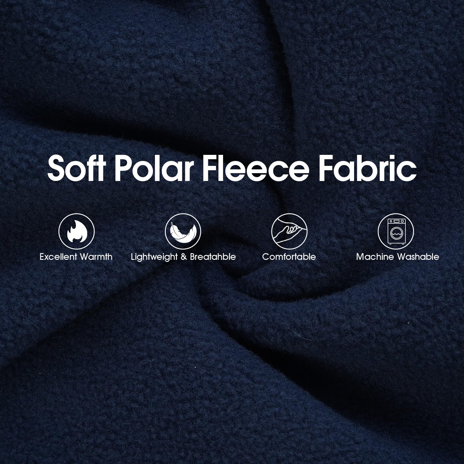 IECOii polar fleece texture feels soft and light for cozy sessions