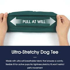 IECOii sleeveless dog T-shirt demonstrates ventilation and flexibility.
