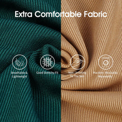 IECOii close-up of stretchy fabric for full range of motion.