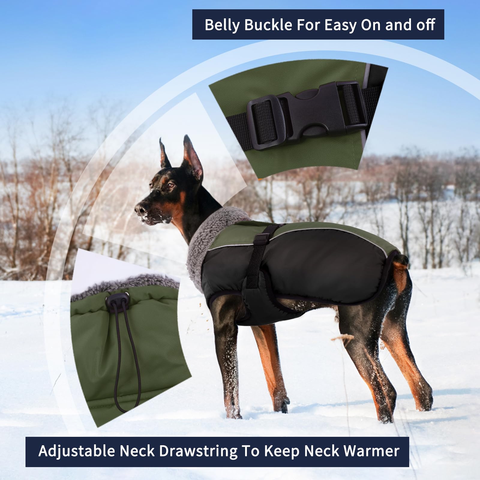 IECOii extra warm dog coat inside coral fleece keeps small dogs cozy indoors.