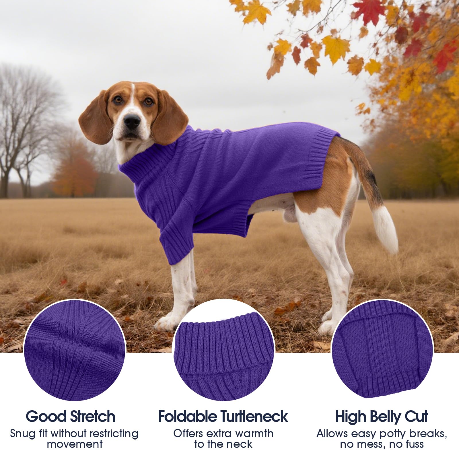 IECOii turtleneck closeup highlights neck coverage and cozy knit.