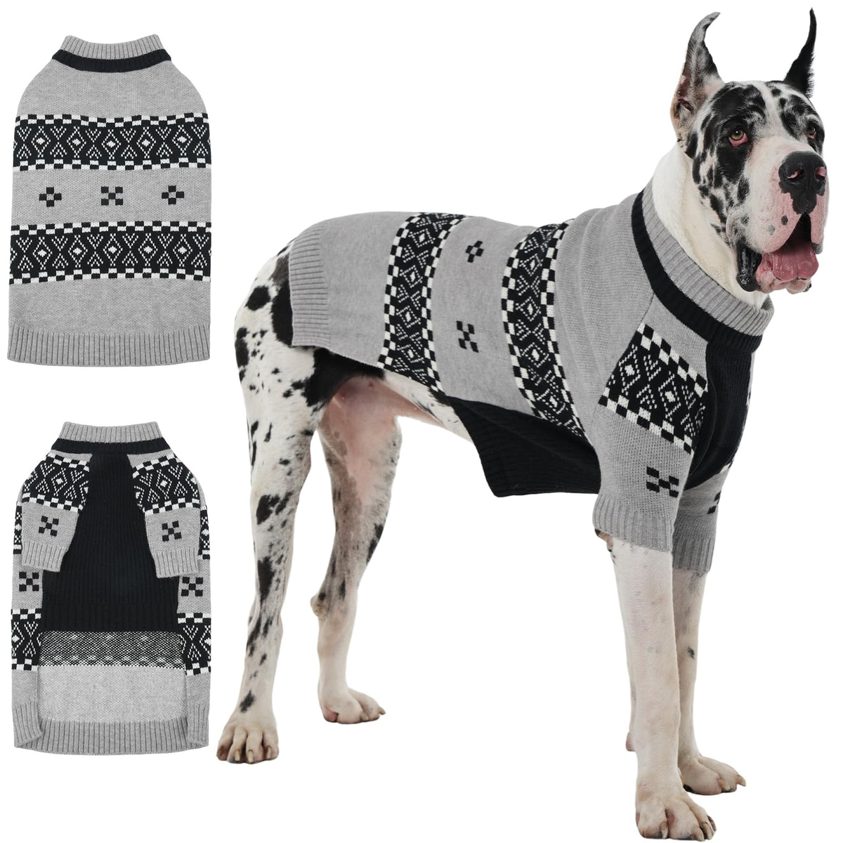 IECOii Great Dane Sweater chest size fit enables comfortable outdoor walks