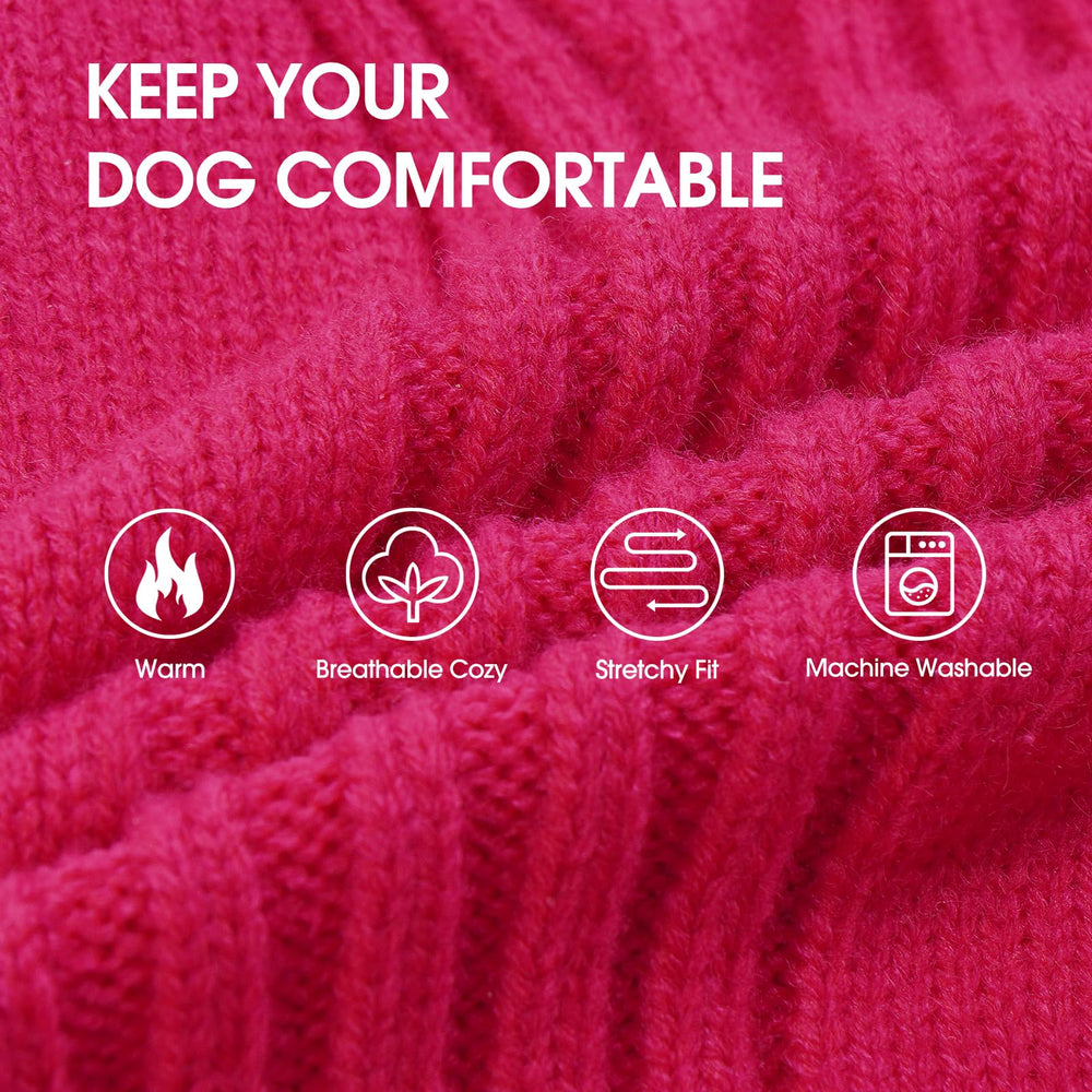 IECOii Great Dane Sweater back view highlighting full back coverage for cold days.