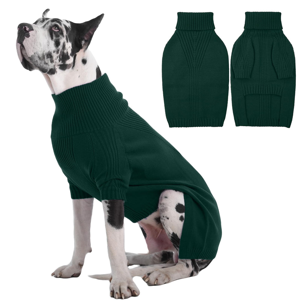 IECOii Great Dane Sweater on a dog with a cozy pullover fit for cold days.