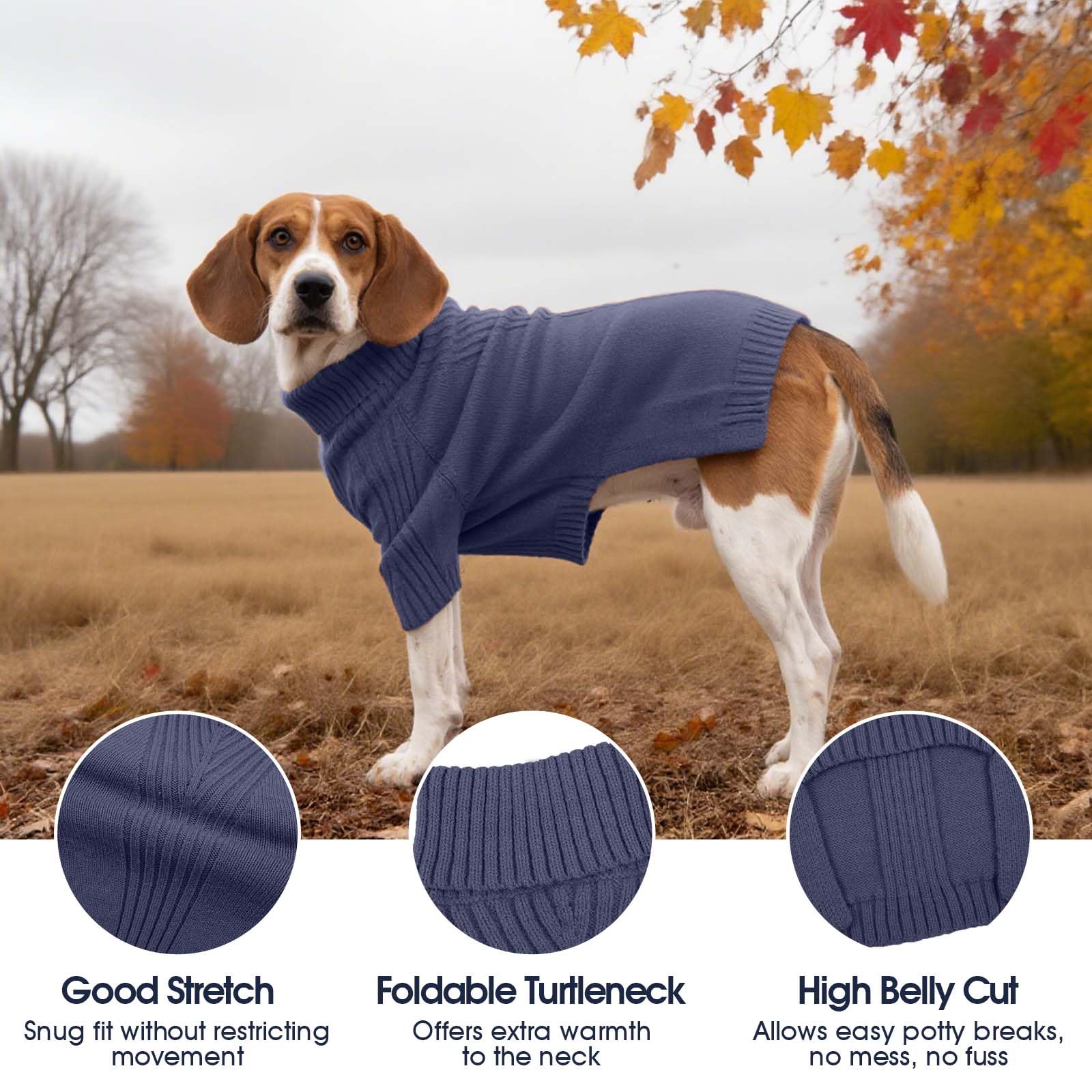 IECOii Great Dane Sweater side-profile demonstrates flexible knit for movement