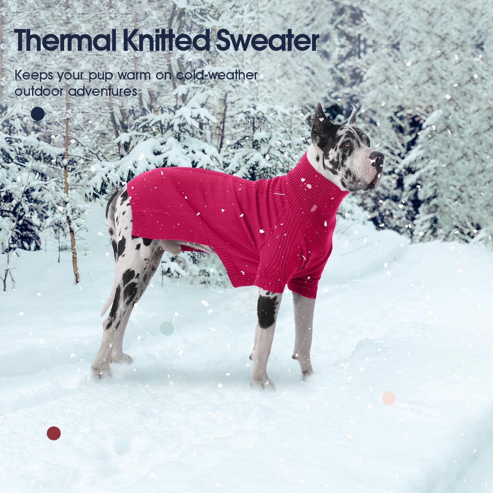 IECOii Great Dane Sweater size chart detail with 41.3 inch chest fit.