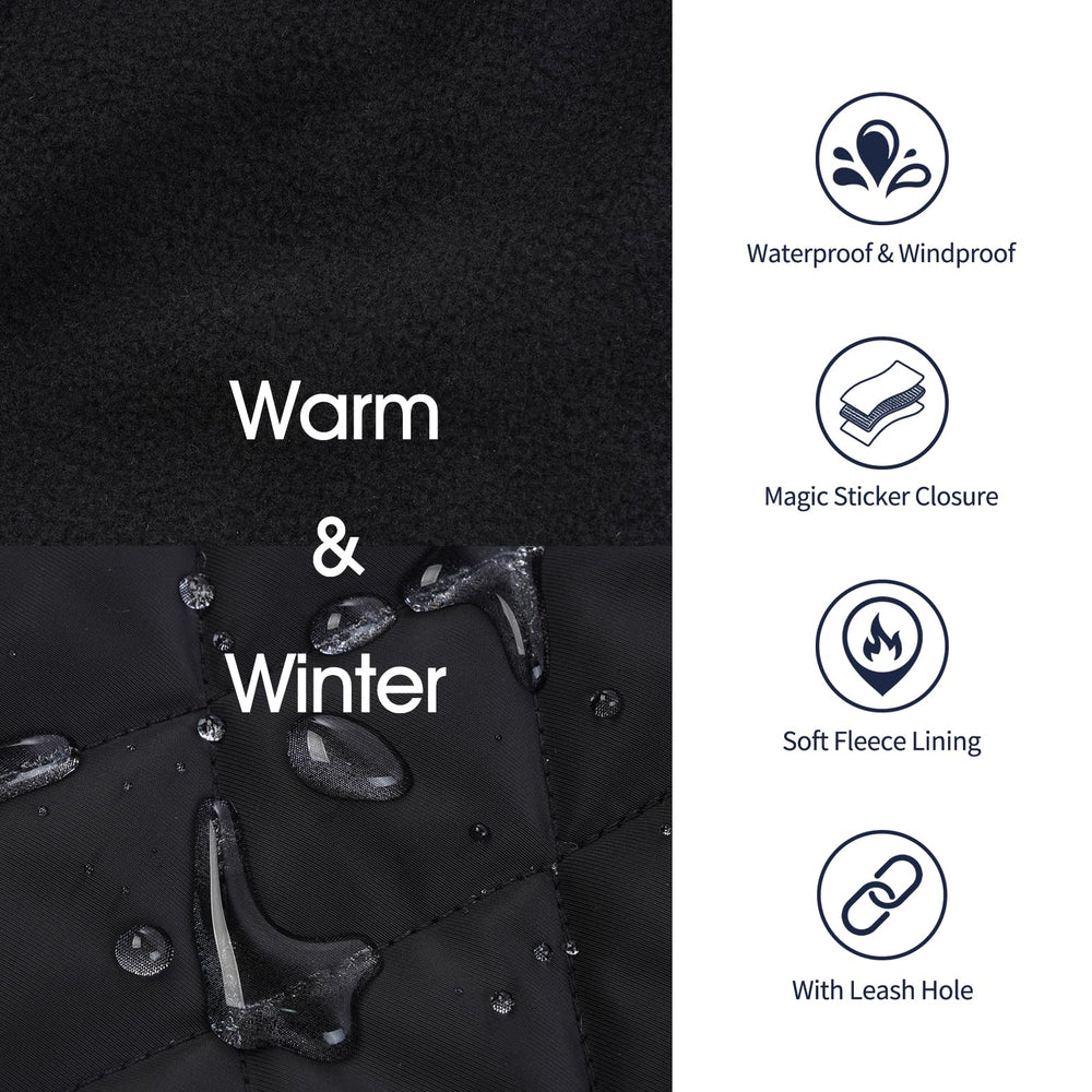 IECOii Greyhound Coat waterproof fabric exterior for damp days and light rain