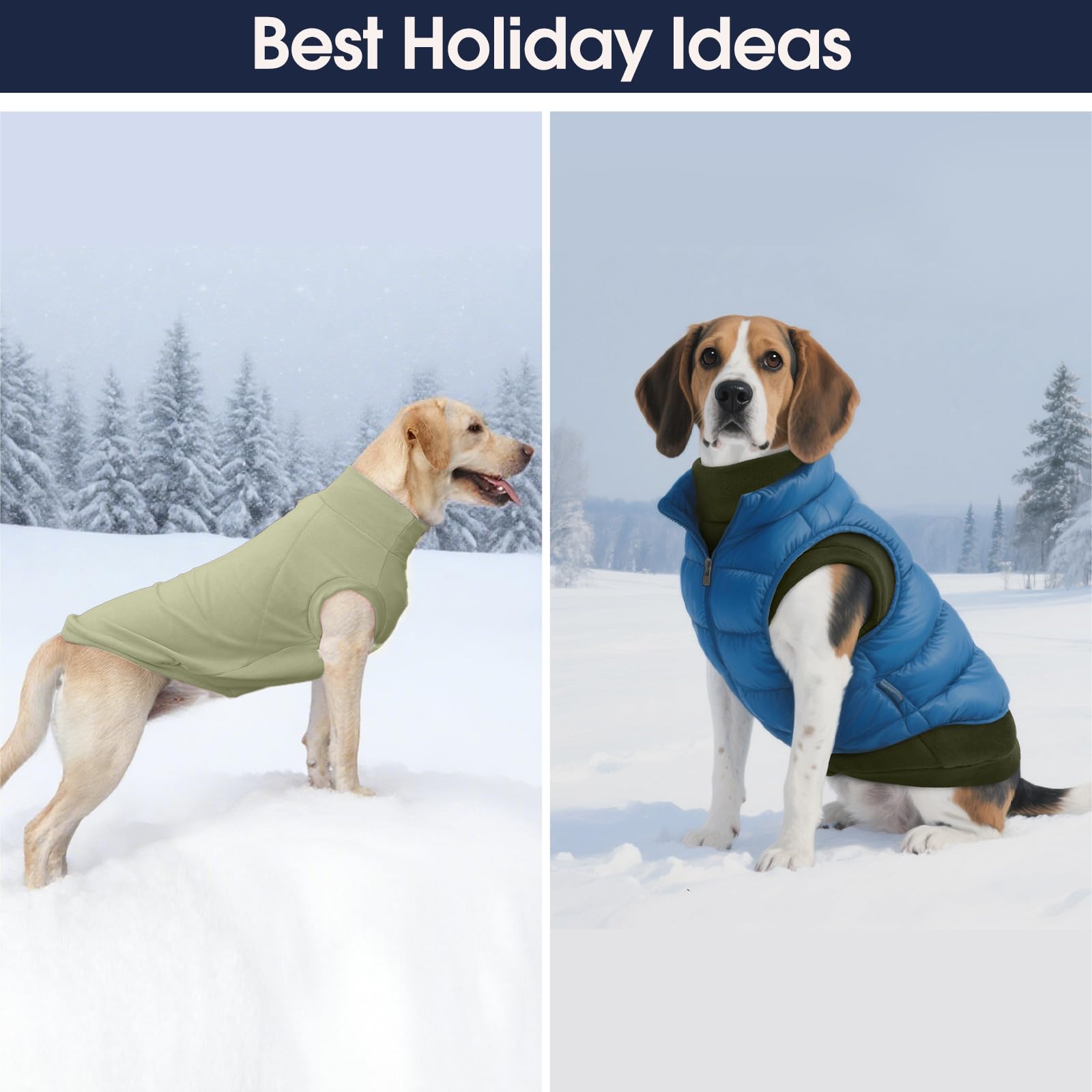 IECOii pullover style dog sweater easy on off for active dogs