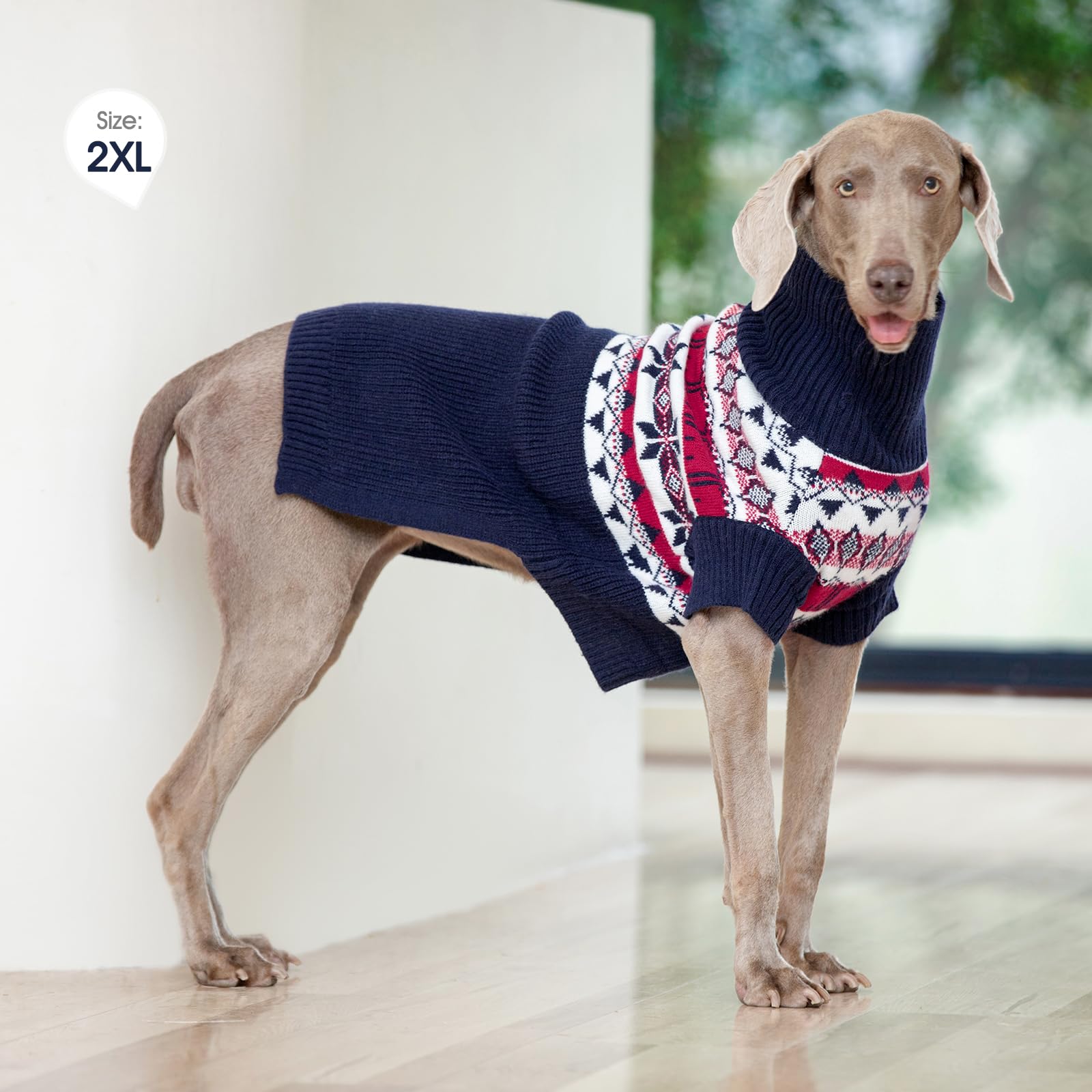 IECOii XXL dog sweater care and wash, machine washable for easy cleaning.