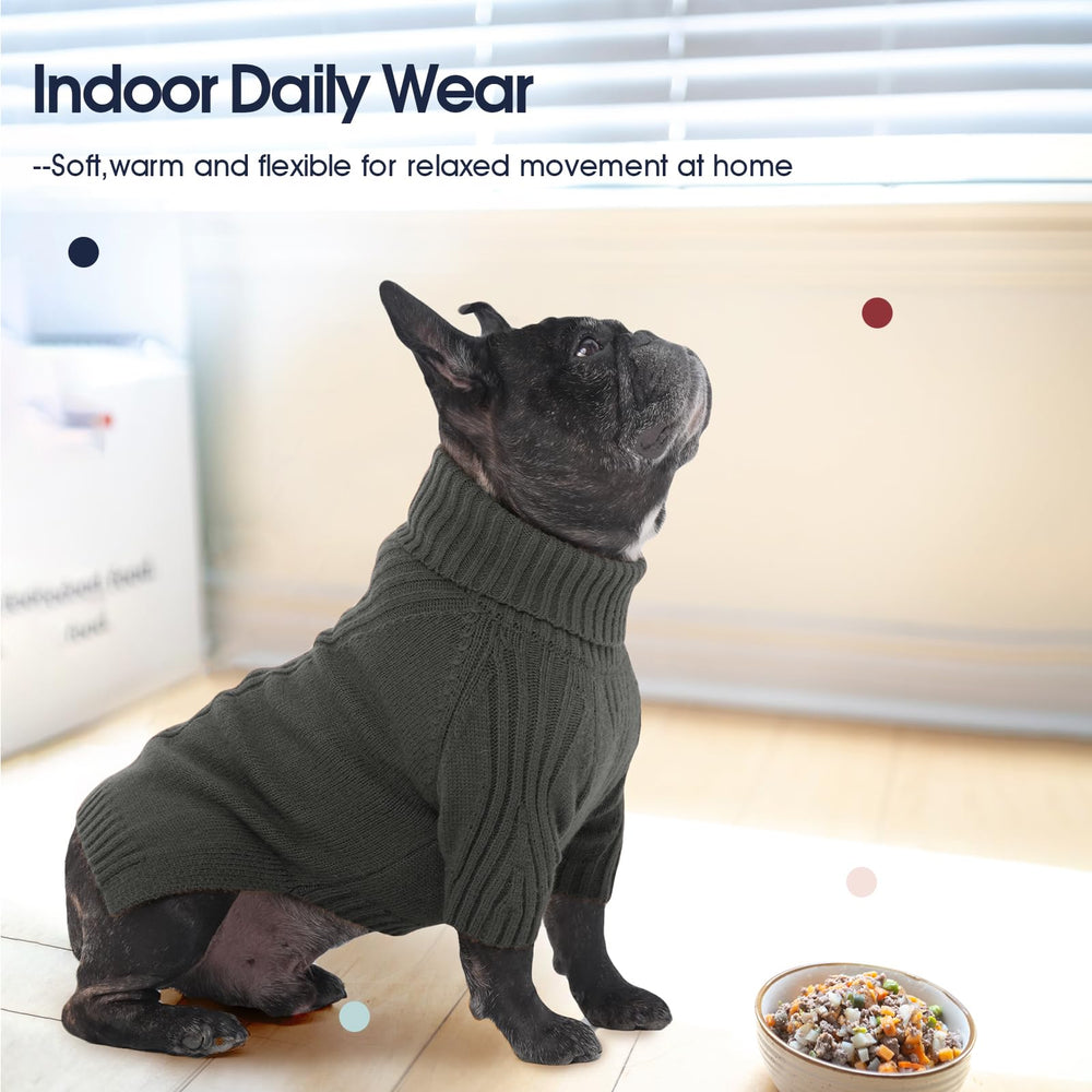 IECOii XXL dog sweater worn on large breeds like pitbull or greyhound for daily wear