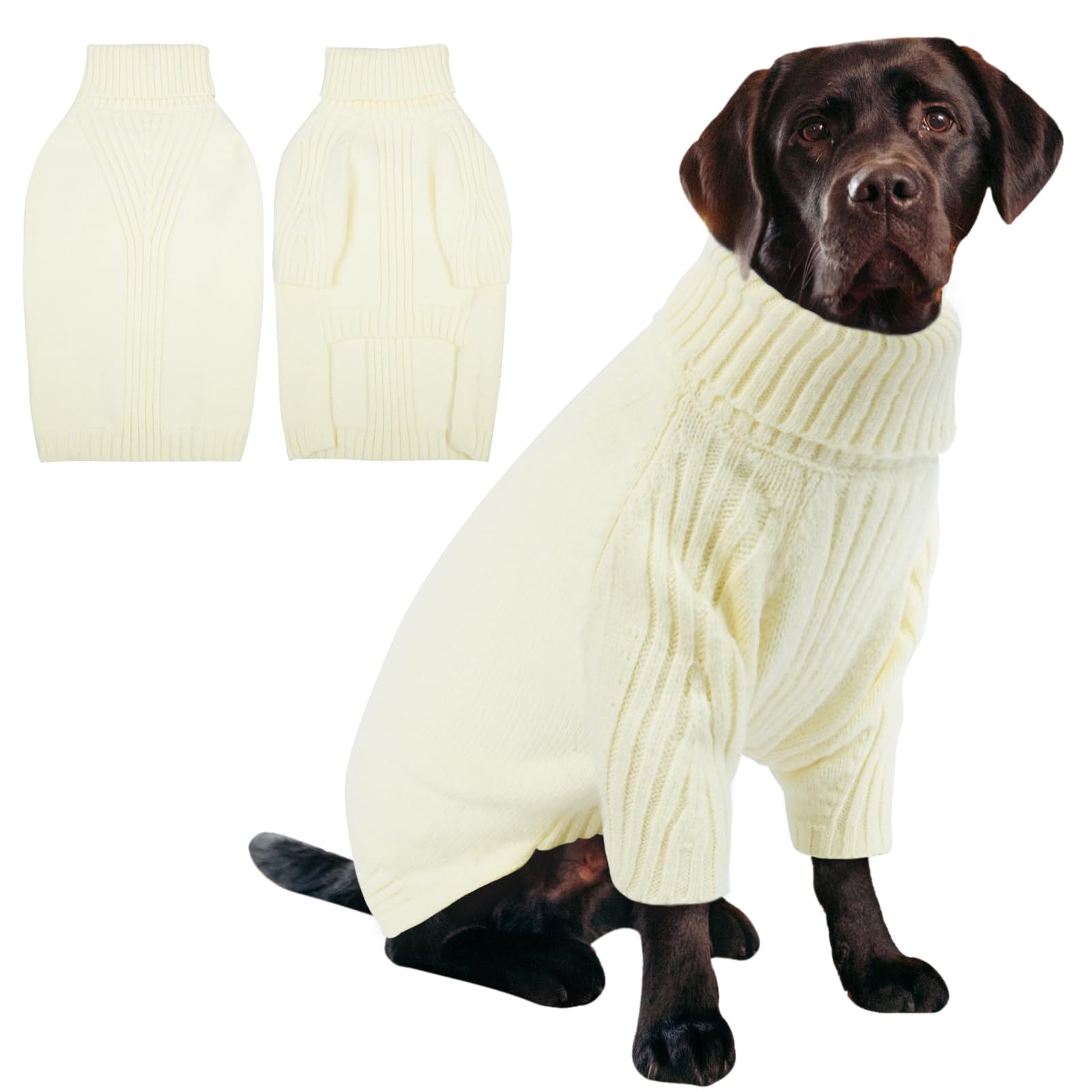 IECOii XXL Dog Sweater overview highlights cozy warmth and easy pullover style for large dogs.