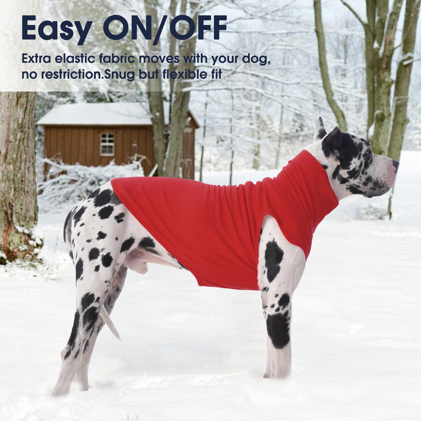 IECOii XXL Dog Sweater machine-washable and fade-resistant fabric