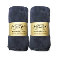 IEDASING'S CHOICE dog towel 2-pack, 16x31 inches, grey, quick-drying for bath time