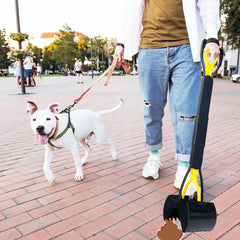 ienjoyed 32inch tall pooper scooper folded compact view for easy storage