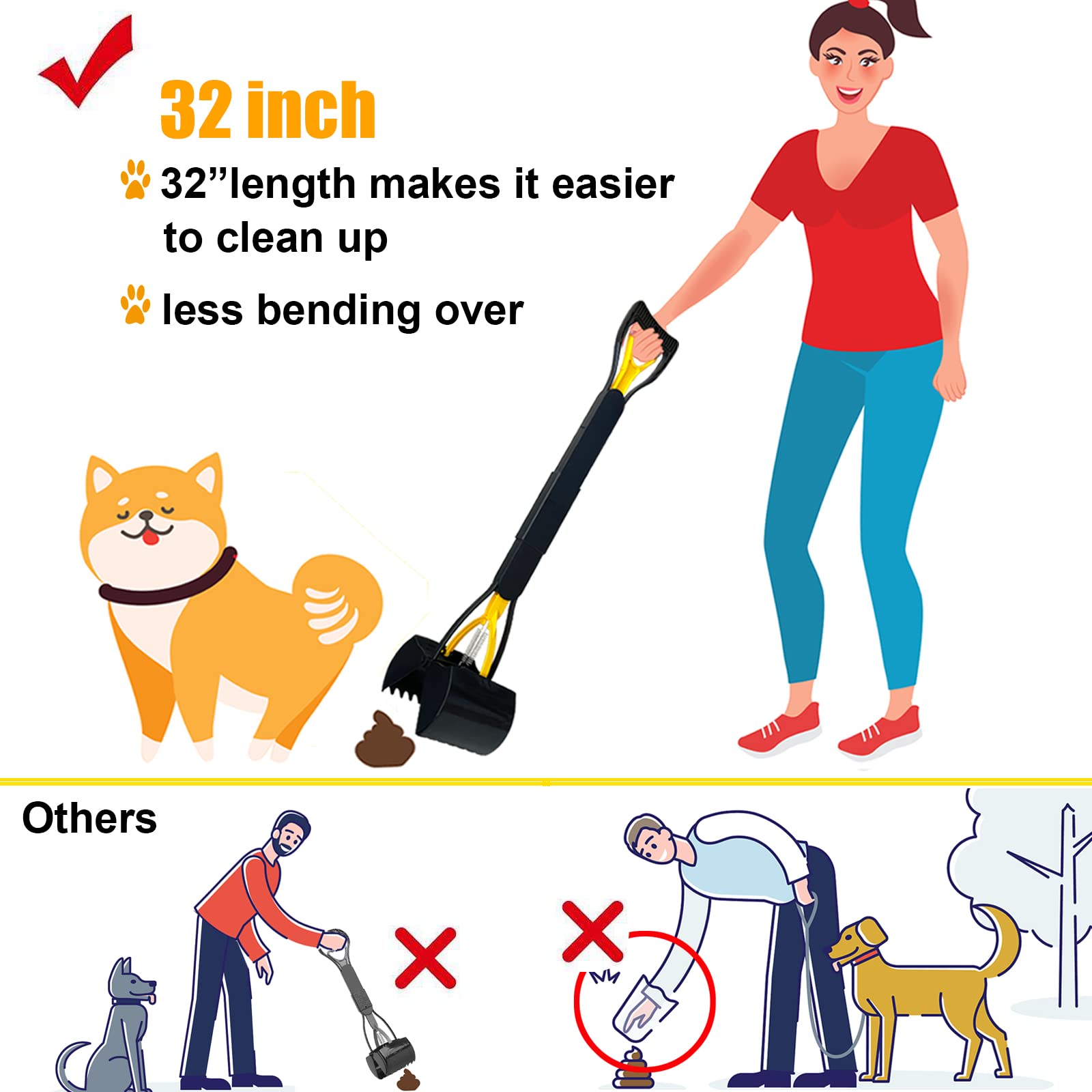 ienjoyed heavy duty springs pooper scooper sturdy scoop during cleanup