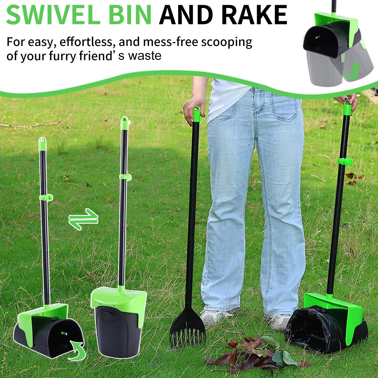 ienjoyed pooper scooper 160 bags included for quick cleanup