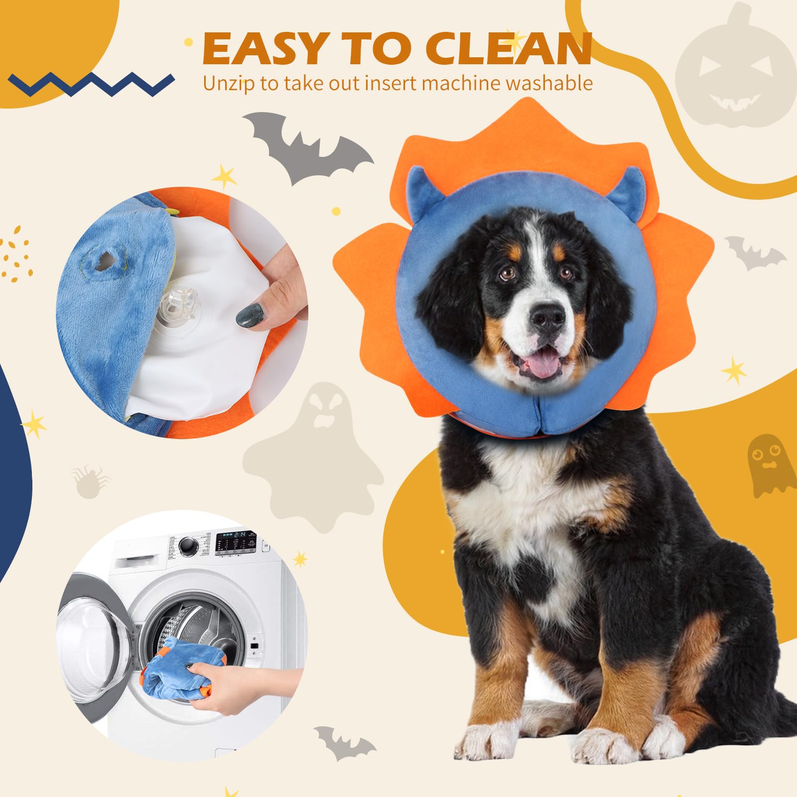 IEUUMLER cute blue design makes recovery time more pleasant for pets
