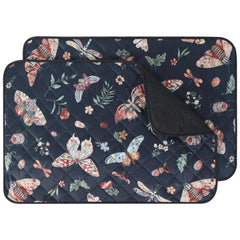 IEUUMLER washable dog pee pad with insect pattern for reusable, leak-proof floor protection.