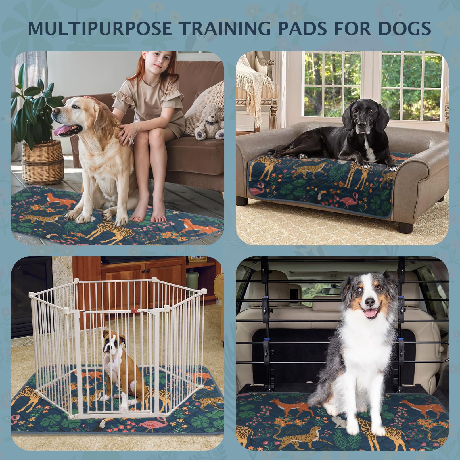 IEUUMLER washable pad is easy to reuse and wash after messes.
