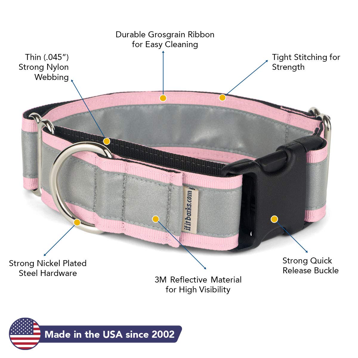 If It Barks pink two-loops design for controlled closure during training