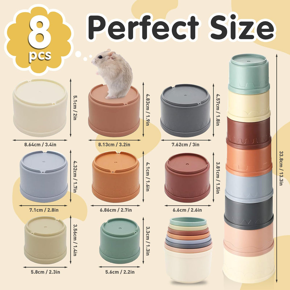 Iffitya bunny-cups diameter 2-3-4 inches showing varied sizes for rabbits and small pets.
