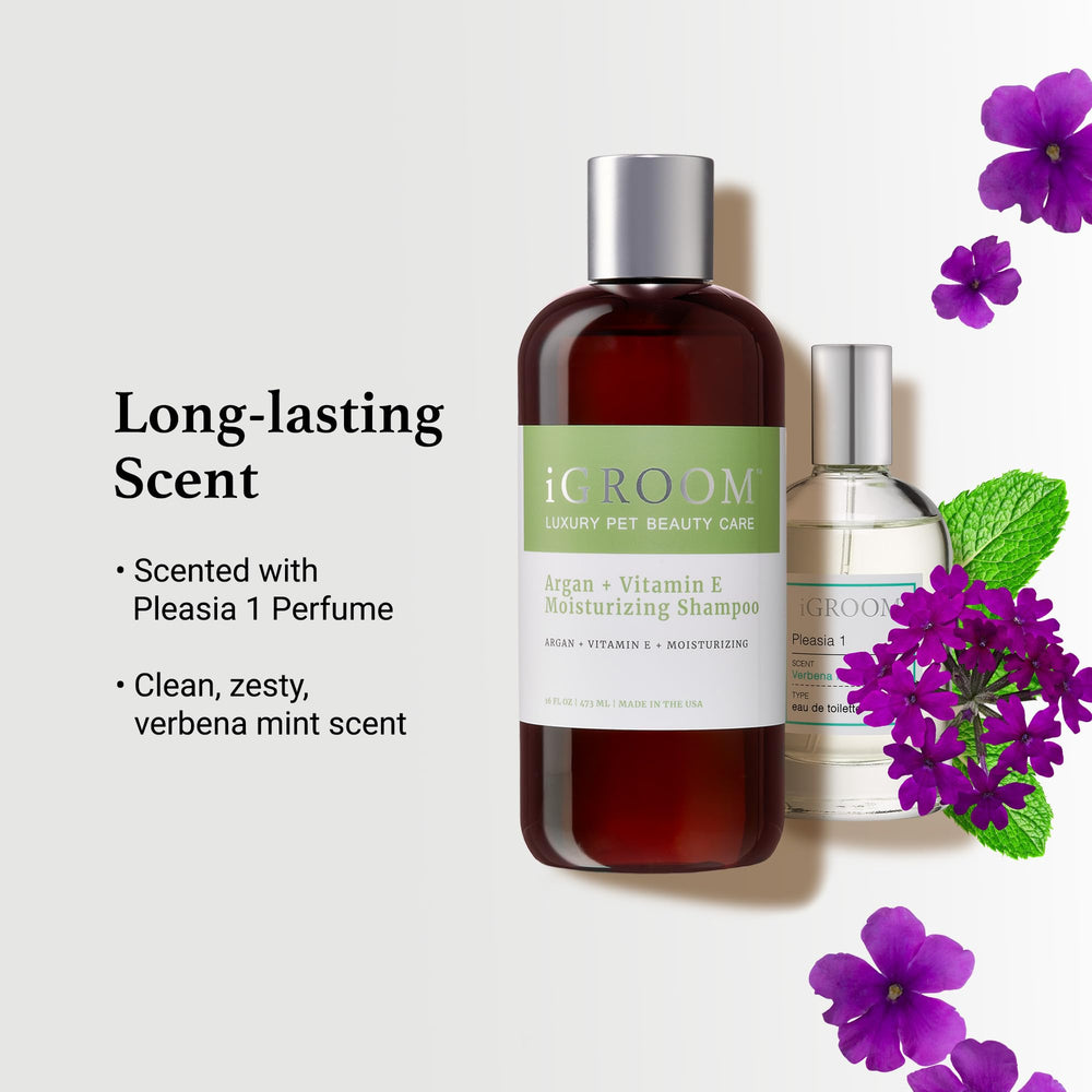 iGroom argan-oil-drops detail signals nourishing ingredients for coat health.