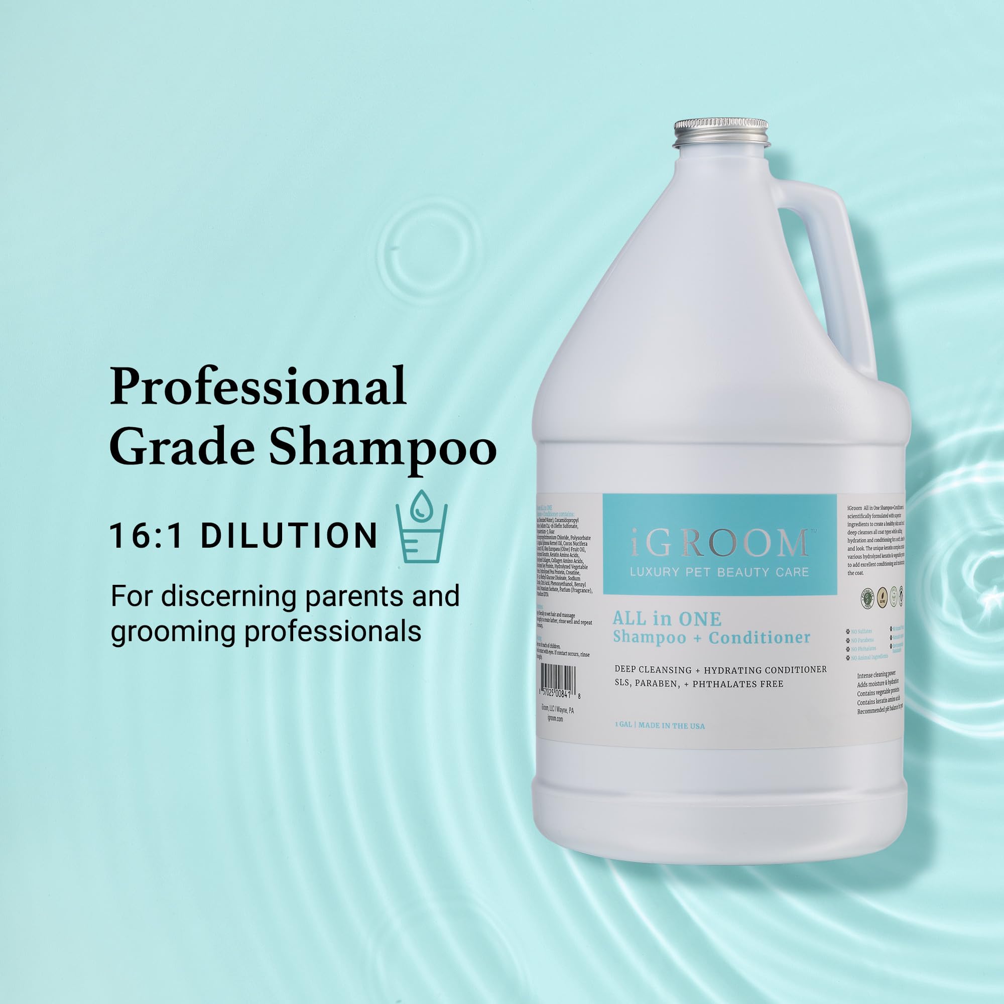 iGroom grapeseed extract hydration and strengthened coat bottle