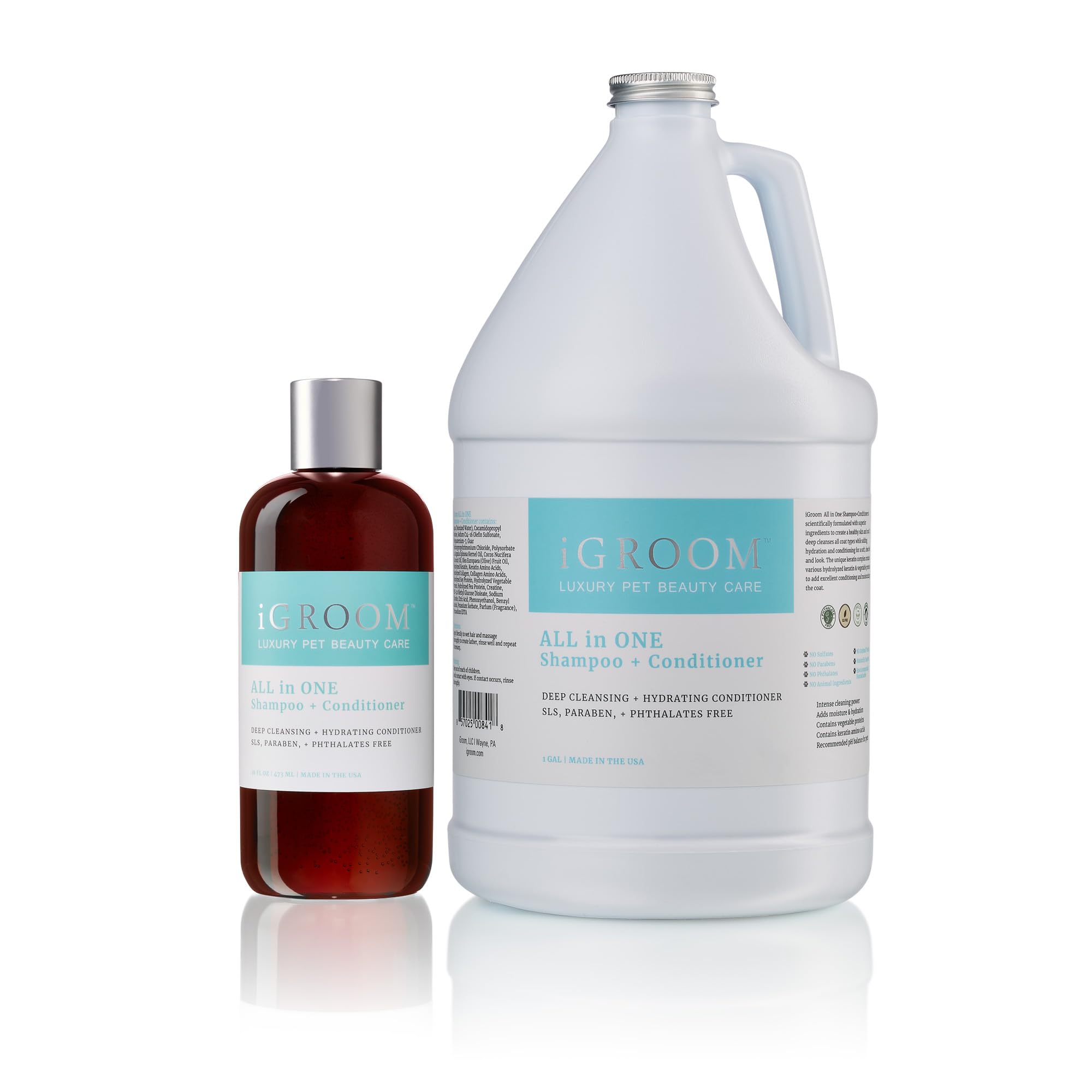 iGroom home-use 16oz bottle ready for at-home baths
