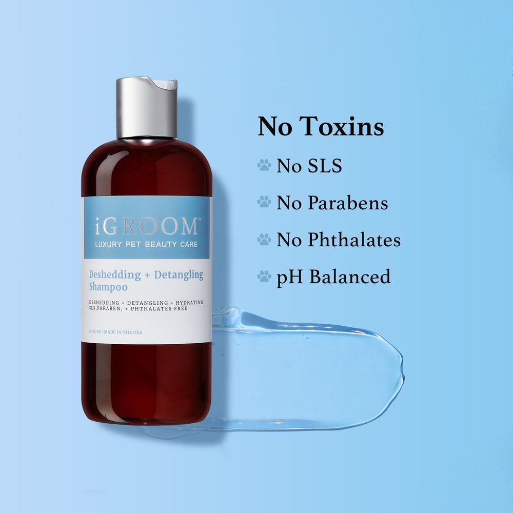 iGroom Made in USA stamp—quality craftsmanship behind the shampoo.
