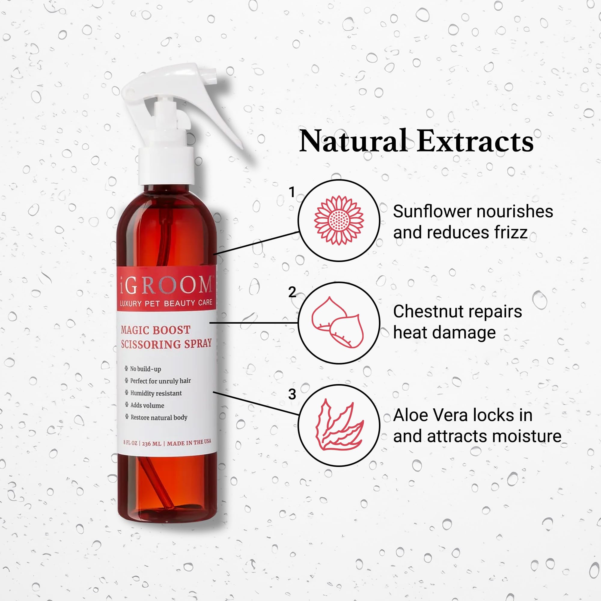 iGroom Magic Boost professional-use scene shows salon-grade results.