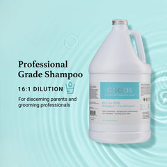 iGroom label shows sunflower, grape seed, chestnut extracts for nourished coat