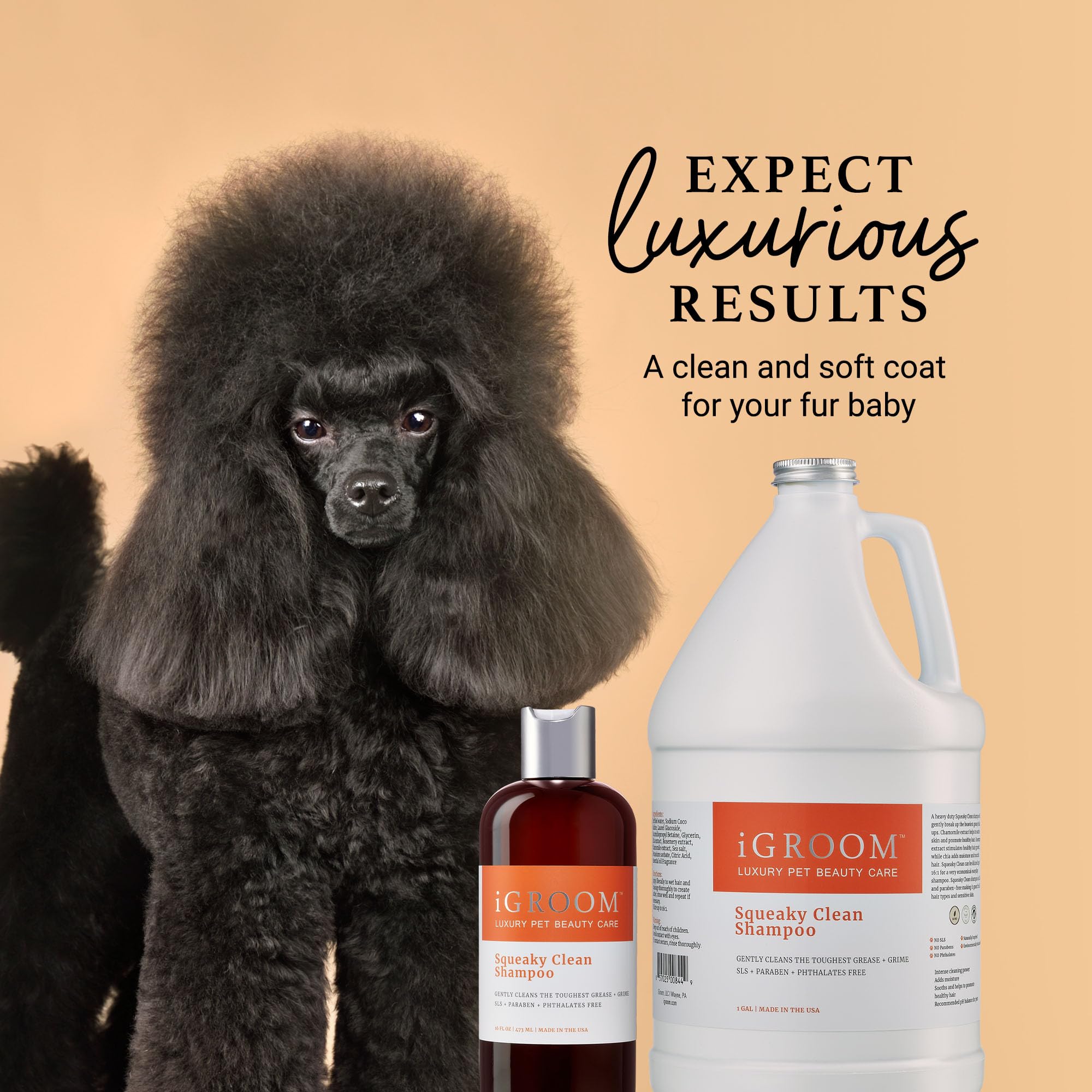 iGroom Squeaky Clean Dog Shampoo chamomile ingredient soothes skin benefits