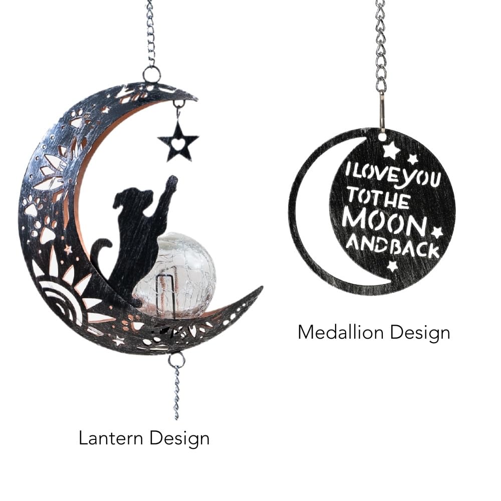 iHeartDogs crackled glass glow ball emits warm light in garden evenings