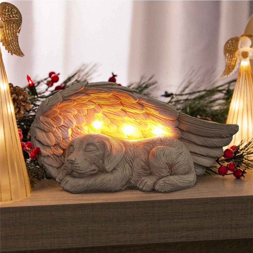 iHeartDogs 9x5x4-inch statue provides a compact, meaningful garden focal point.
