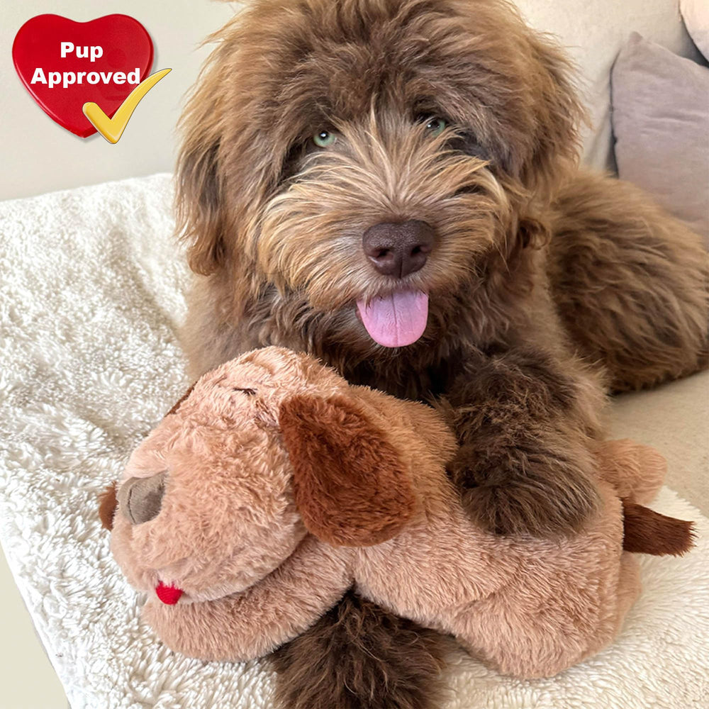 iHeartDogs Heartbeat Puppy Toy 16x12 inch size is ideal for dogs and puppies of all sizes