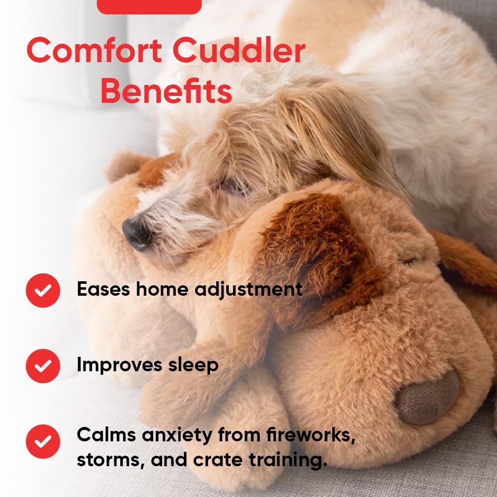 iHeartDogs Heartbeat Puppy Toy heartbeat unit demonstrates gentle arousal for separation anxiety