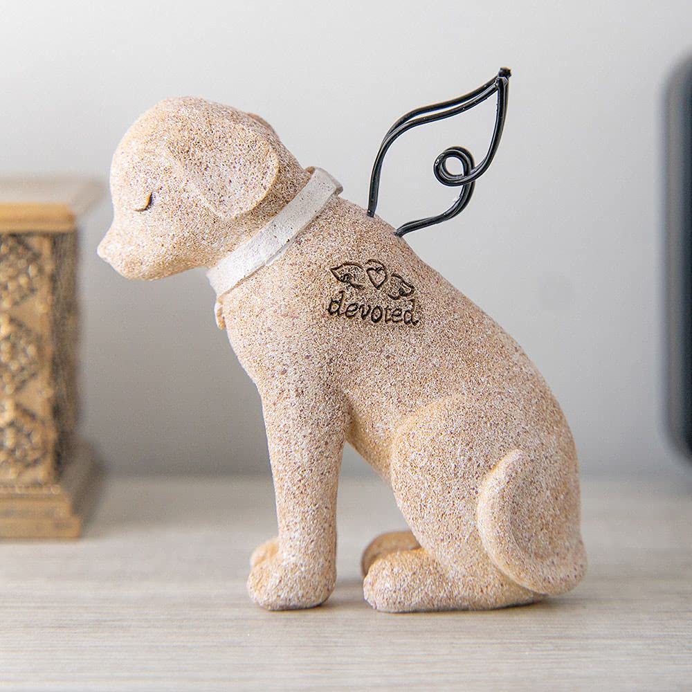 iHeartDogs dog memorial angel figurine front view — a comforting remembrance for a cherished pet.
