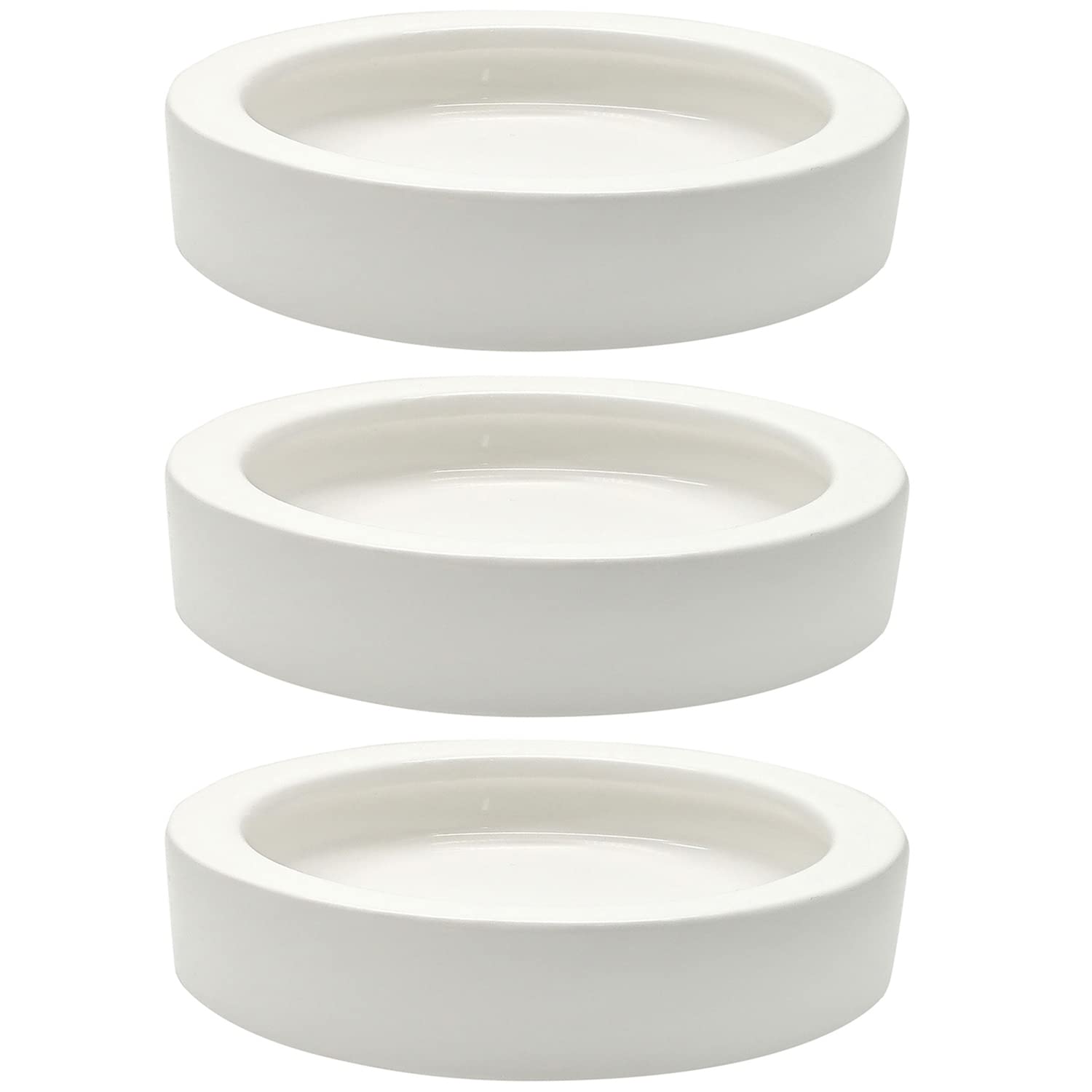 ihomeset triangular reptile bowl 3-pack packaging for easy terrarium setup.