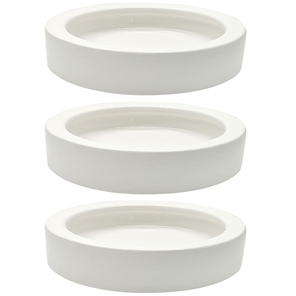 ihomeset triangular reptile bowl 3-pack packaging for easy terrarium setup.