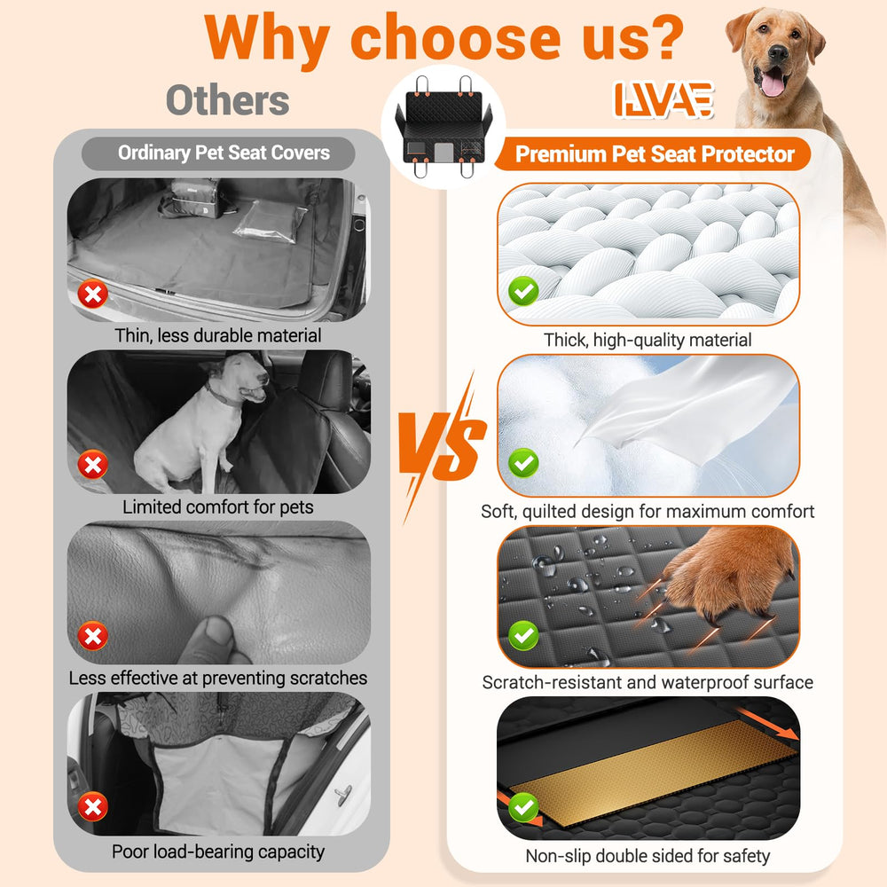 IJVAE dog seat cover mesh window reduces anxiety by enabling visual contact