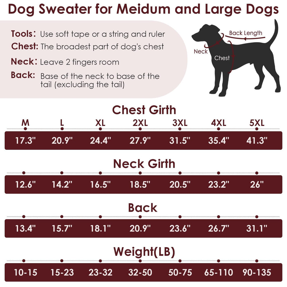IKIPUKO Christmas dog sweater large-dog-collection pairs with seasonal outfits
