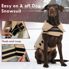 IKIPUKO snow coat with reflective strips side view boosts night visibility