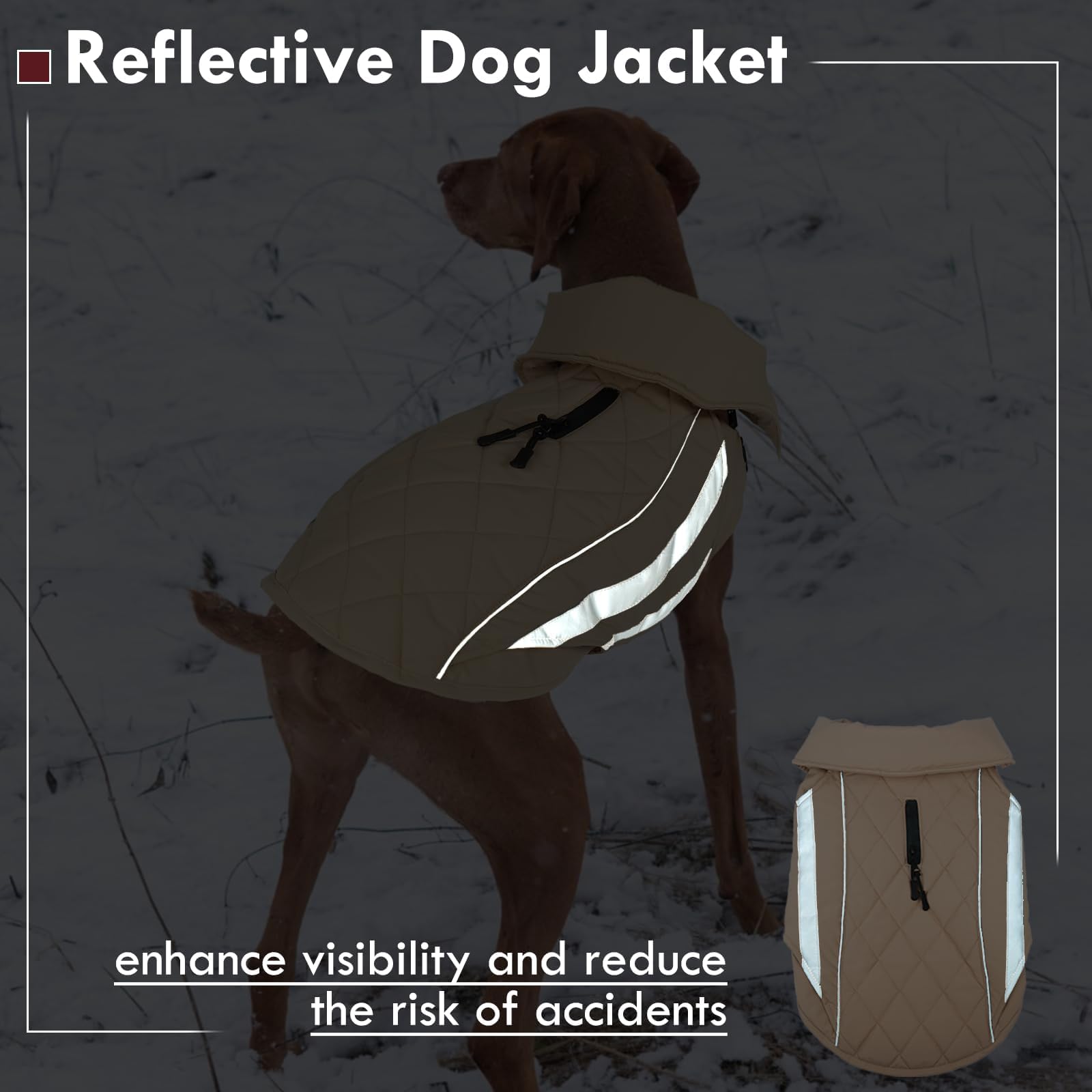 IKIPUKO winter jacket with adjustable strap closure for a secure fit