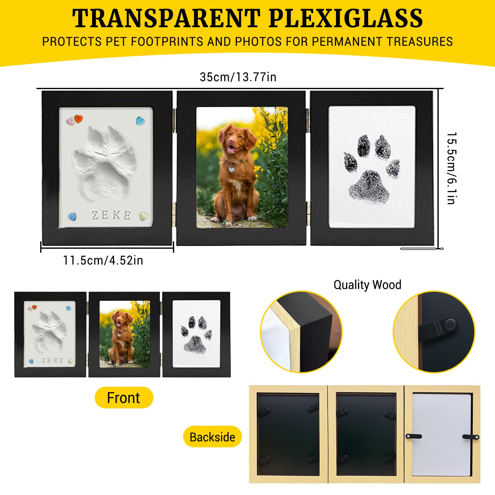 ikkab paw print kit clay impression yields tactile keepsake