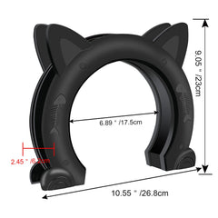 ikuso Cat Door edge-smooth-paws detail highlights burr-free protection for paws.