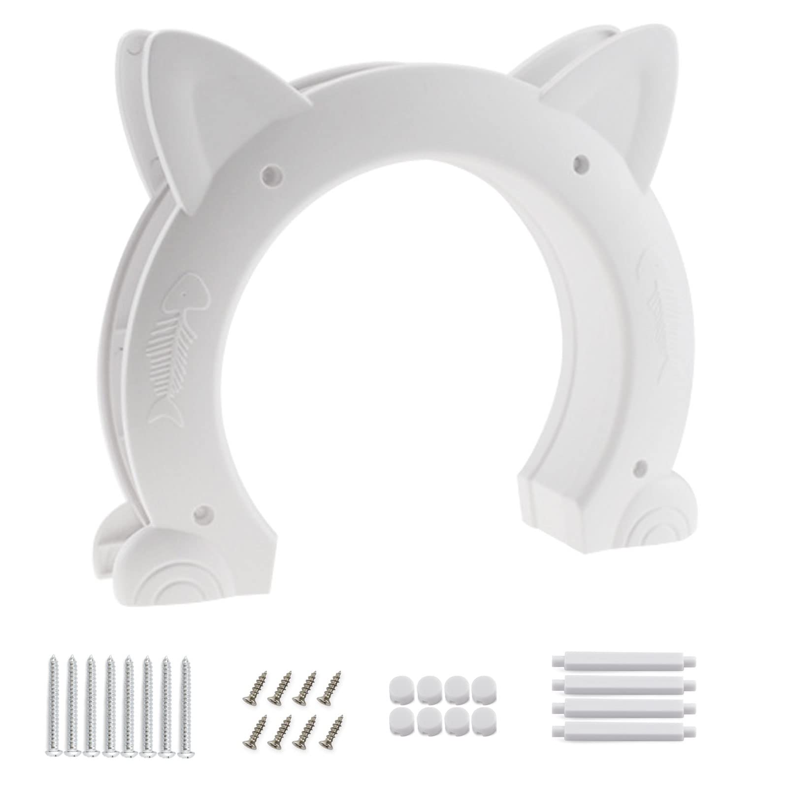 IKUSO cat door compatibility with hollow and solid doors in home setting