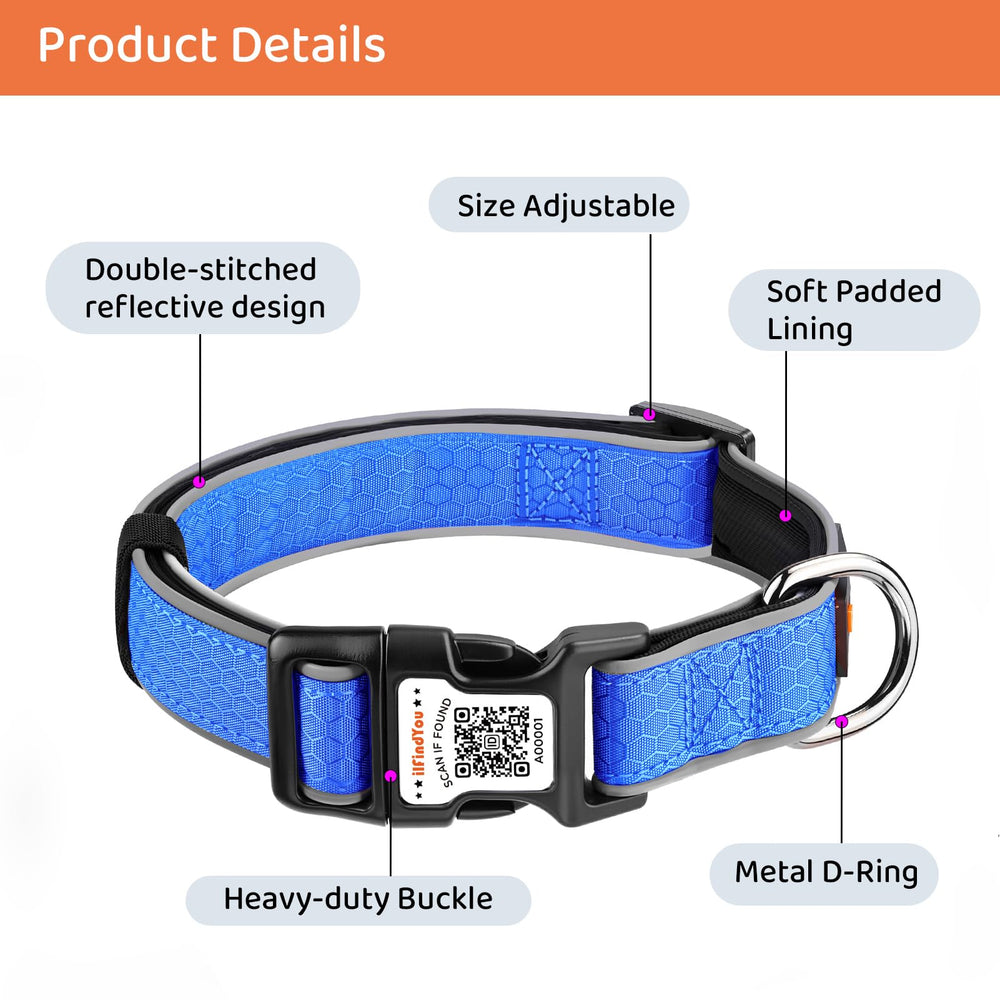 ILFINDYOU fully adjustable collar fits dogs of all sizes with secure buckle.