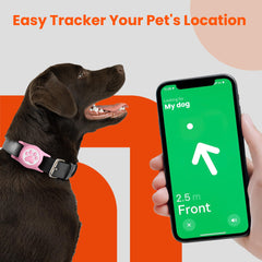 ilFindYou AirTag holder pink silicone-case waterproof view highlights outdoor adventures protection.