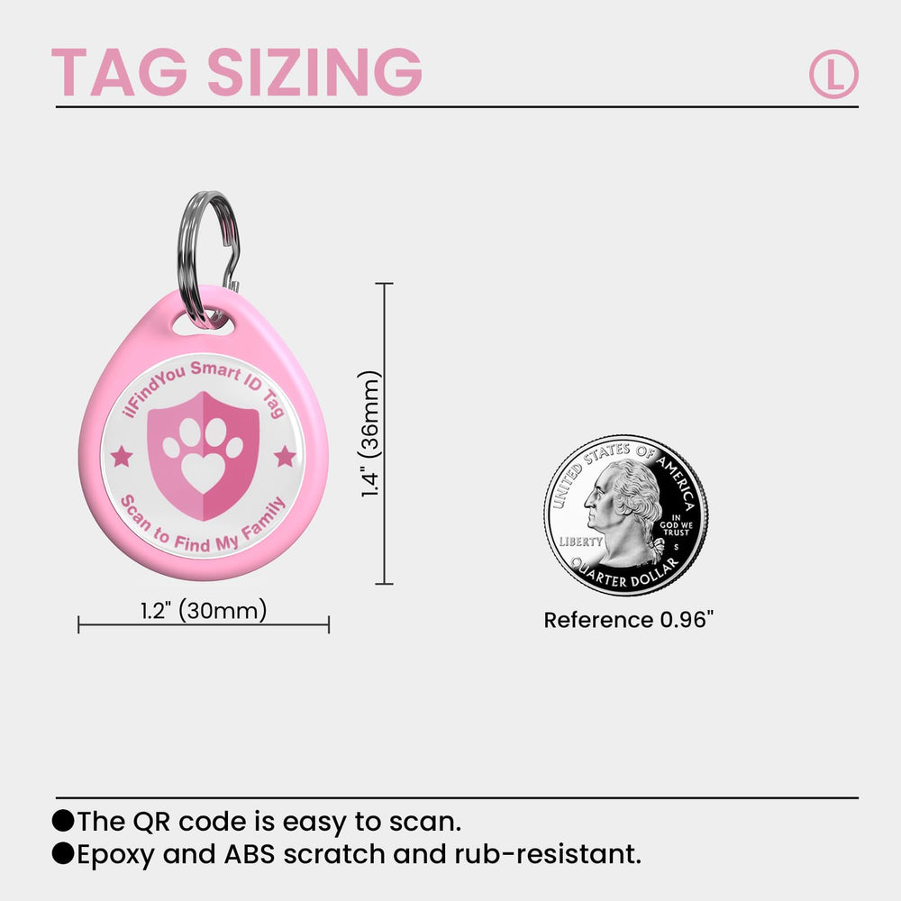 ilFindYou QR code dog tag triggering location alerts when scanned