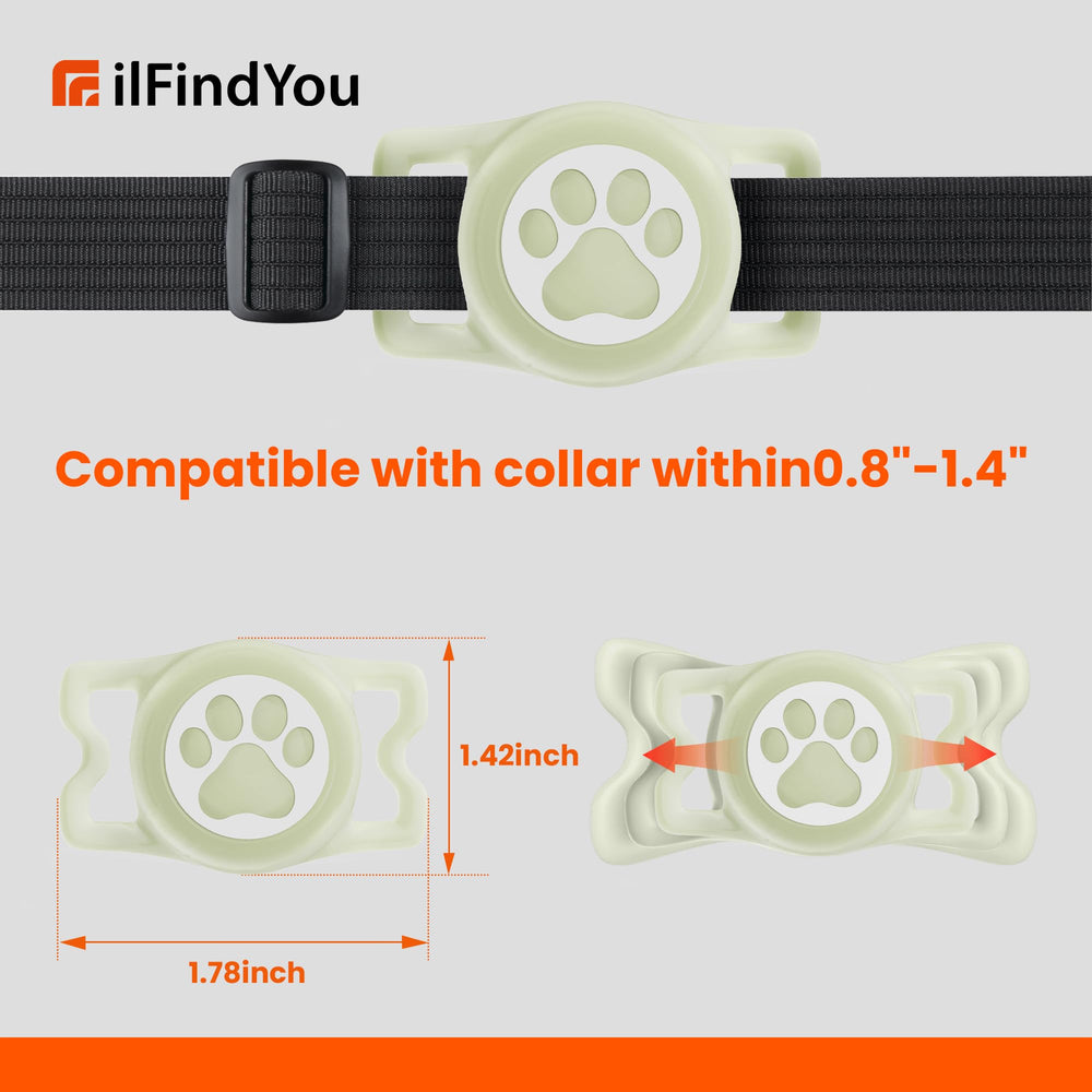 ILFINDYOU durable silicone AirTag holder feels flexible and light for daily adventures.